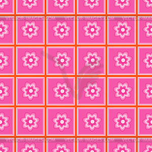 Seamless pattern abstract flowers. - vector clip art