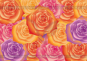 Background of roses - vector clipart