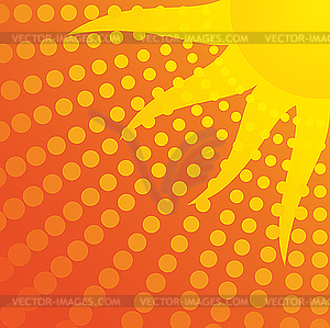 Sun - color vector clipart