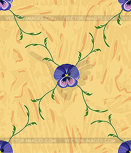 Flower seamless pattern - vector clip art