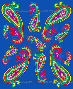 Simple paisley patterns - royalty-free vector image