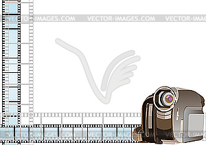 Digital video camera - vector image