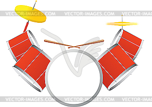 Drum Kit - стоковое векторное изображение