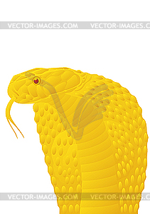 Golden snake - royalty-free vector image
