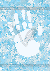 Handprint - vector image