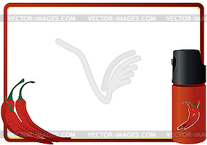 Gas cartridge - vector image