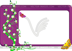 Lilac card - vector clipart