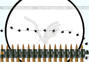 Machine gun belt - vector clip art