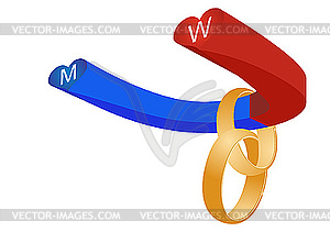 Love magnet - vector clipart