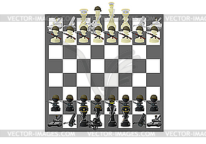 Military chess - vector EPS clipart