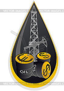 Нефтяной бизнес - изображение векторного клипарта