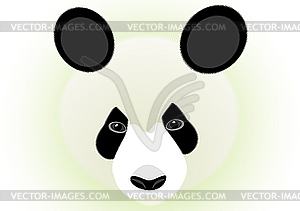 Panda - color vector clipart