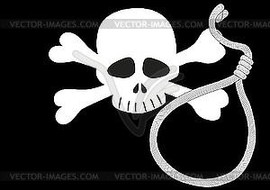 Пиратский флаг - векторный клипарт