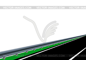 Road fence - vector image