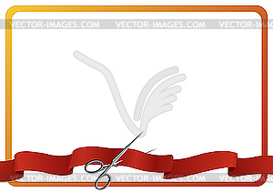 Scissors and tape - vector clip art