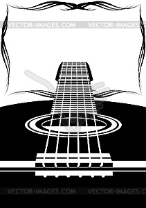 Six string guitar - vector clipart