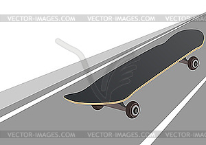 Skateboard - color vector clipart