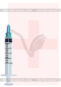Syringe - vector image
