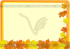 The fallen autumn leaves - vector clipart