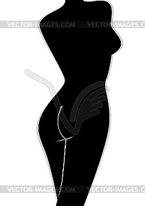 The figure of woman - vector image