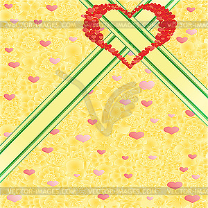 Background to the heart - vector clipart