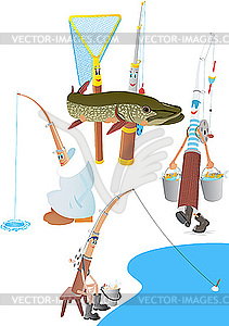 Fishing - vector clipart