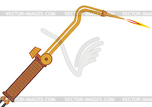 Gas welding torch - vector image