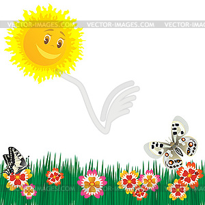 Meadow flowers - vector EPS clipart