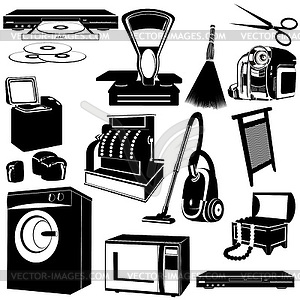 Household appliances - stock vector clipart