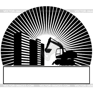 Construction machinery - royalty-free vector image