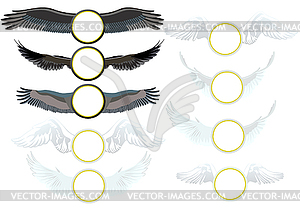 Крылья - векторное изображение EPS