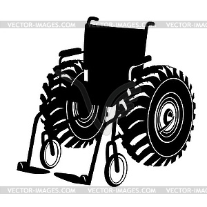 Wheelchair - vector image