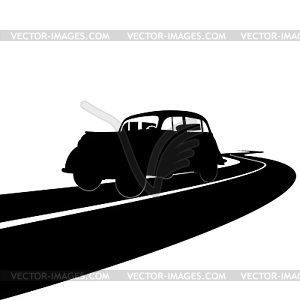 Retro car - vector image