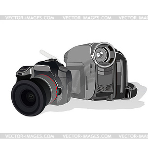 Photo and video equipment - vector clip art