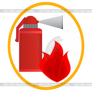 Fire extinguisher - vector image