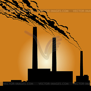 Industrial building- - vector image