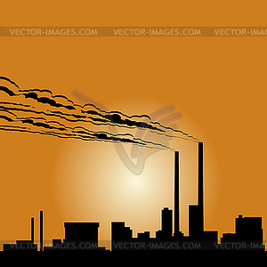 Industrial building- - vector image