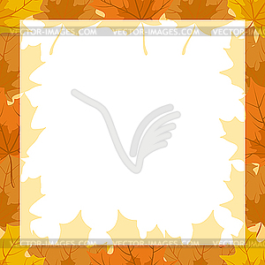 Autumn frame - vector clipart / vector image