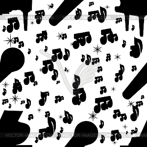 Music background - vector image