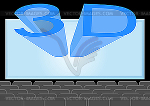 Cinema 3D - vector clip art