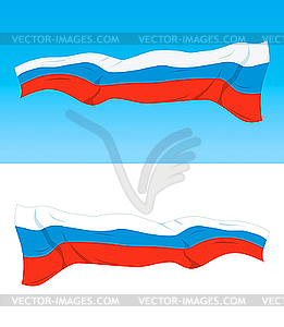 Russian flag - vector clipart