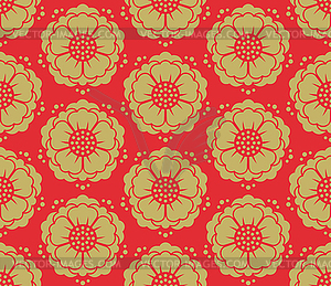 Seamless korean pattern - vector clip art