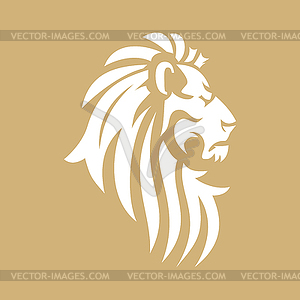 Lion head image - vector image