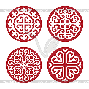 Traditional ornament of Asian nomads - vector clipart