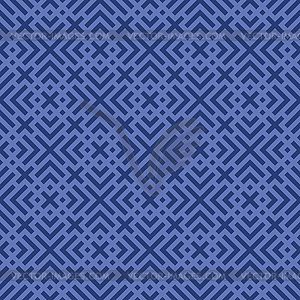 Blue geometric seamless pattern - vector clipart