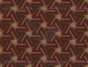 Seamless geometric Islamic ornament with hexagonal - vector image