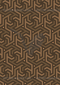 Geometric pattern, built on hexagonal grid - vector clipart