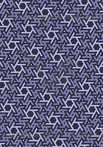 Geometric pattern, built on hexagonal grid - vector clip art