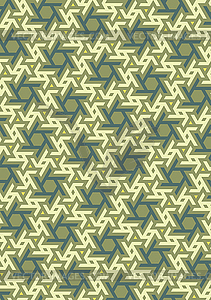 Geometric pattern, built on hexagonal grid - vector image