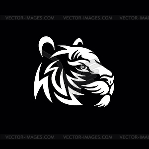 Голова тигра - векторный графический клипарт